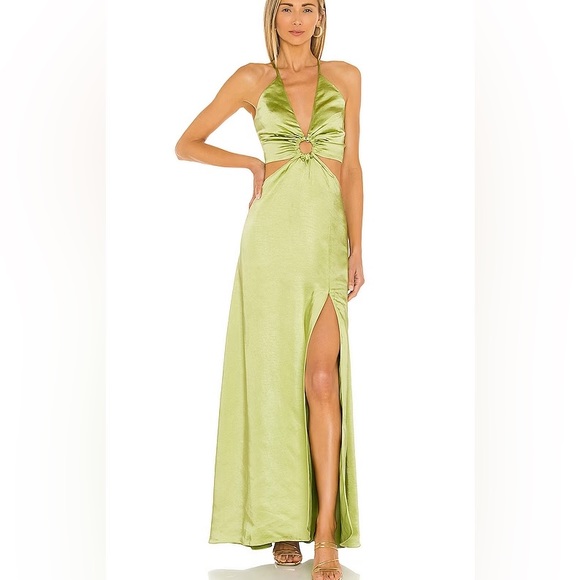 LPA Aniston Dress in Chartreuse - Picture 1 of 3